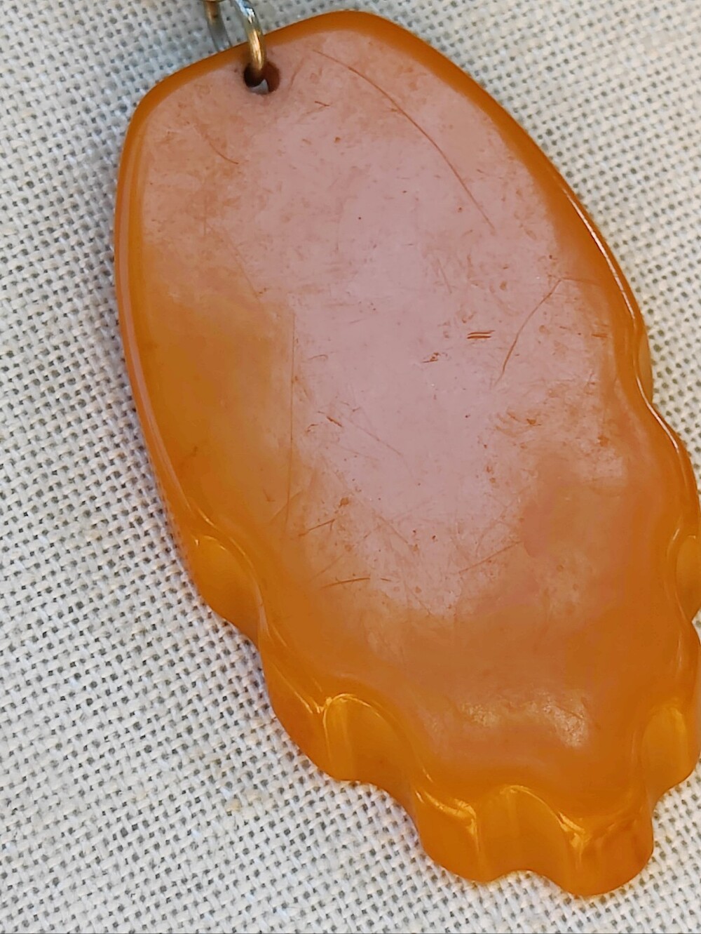 Vintage Art Deco Butterscotch Bakelite Necklace - Picture 3 of 6